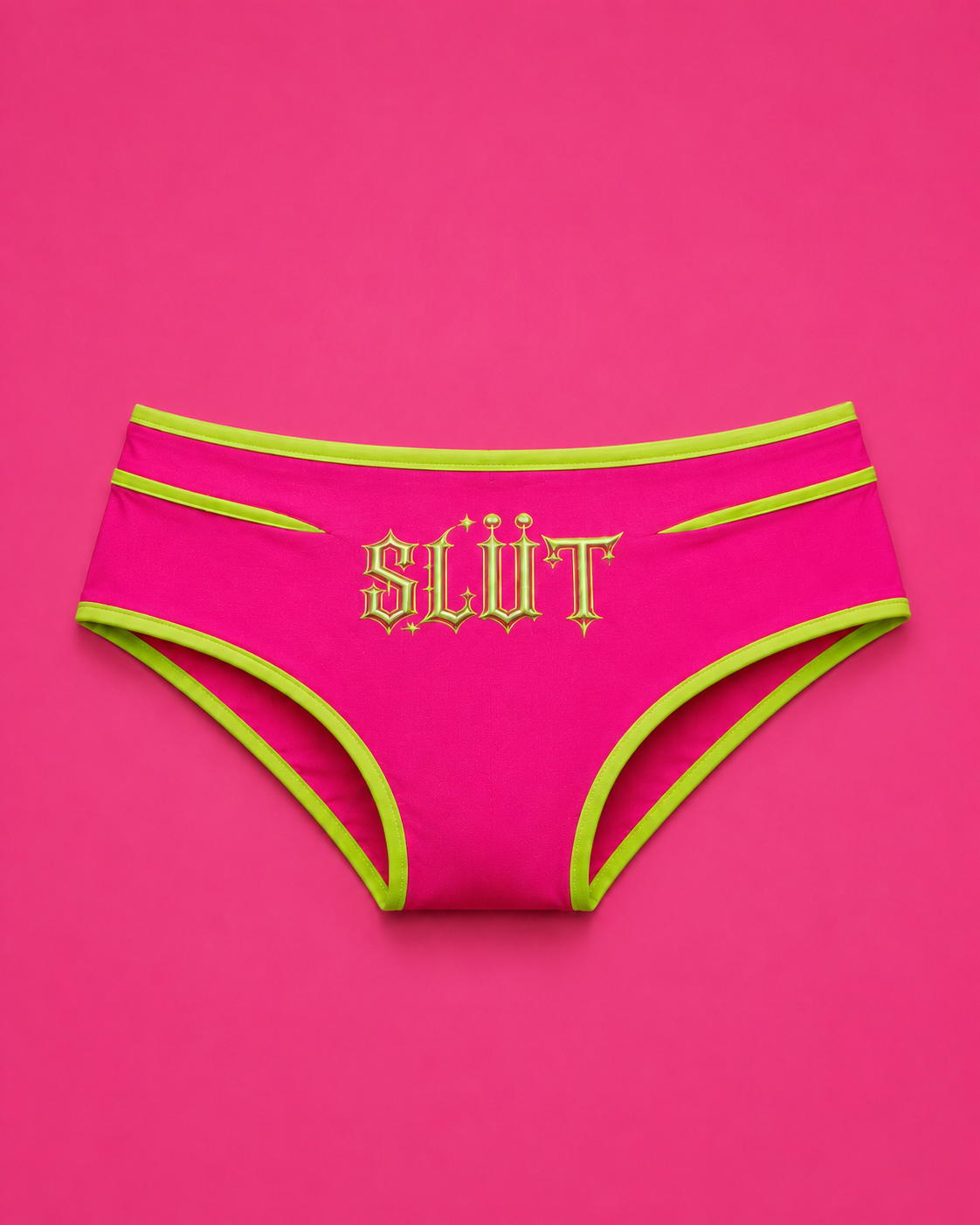 Magenta & Gold Halter Bikini Set Packaging