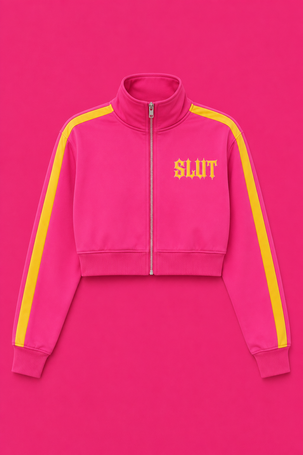 Pink & Yellow Colorblock Track Set Detail