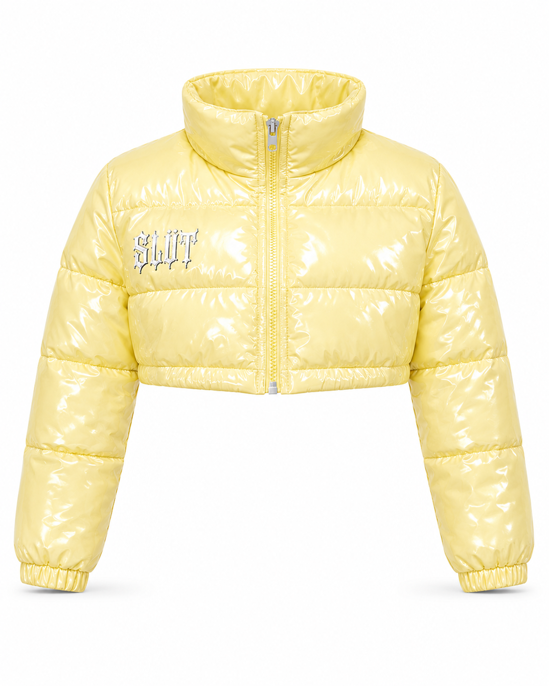 Sunshine Yellow Patent Puffer 3-Piece Set alternate view